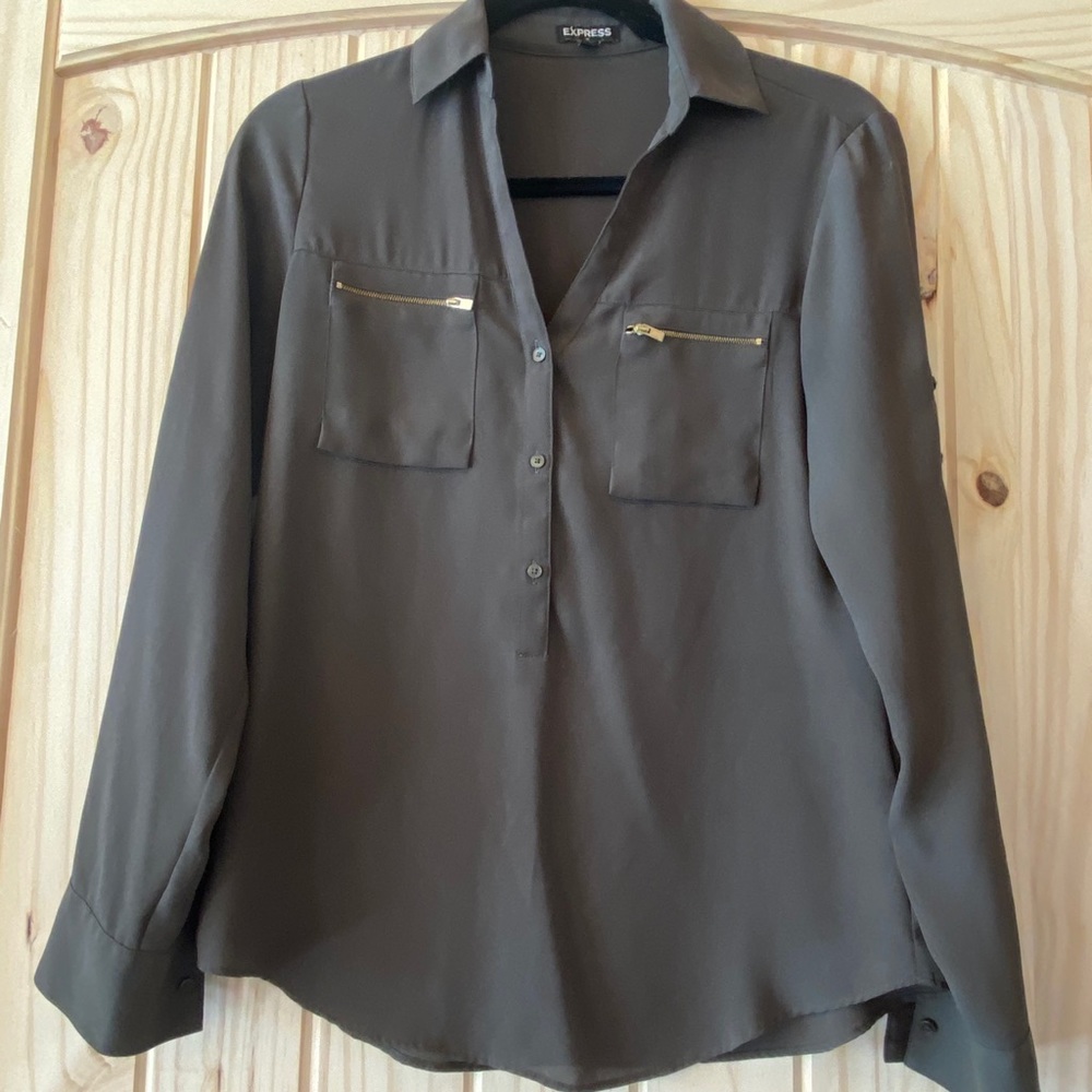 Army green button down express
